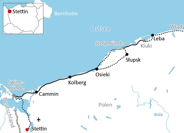 Baltic Sea cycle tour in Poland