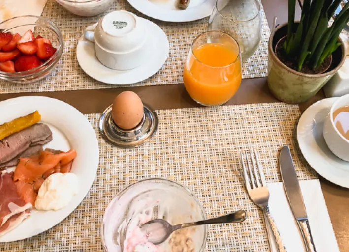 Breakfast at the hotel