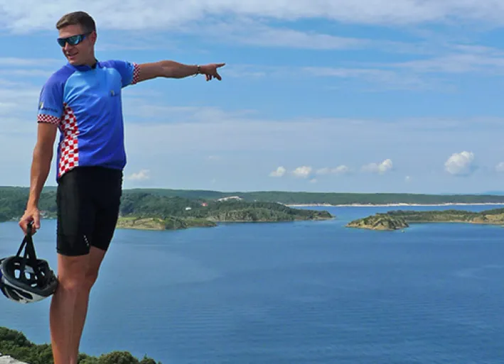 Cycling tour on the island of Rab, viewpoint