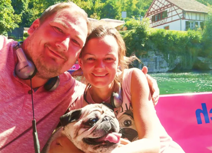 Heike, Tommy and Rocky