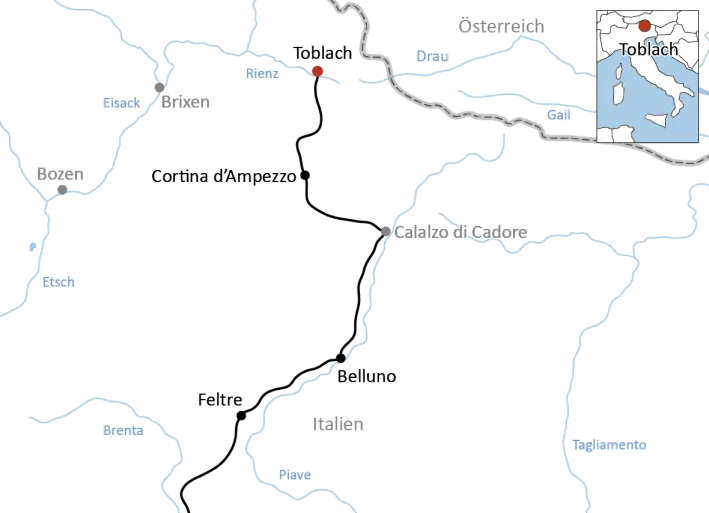 Cycling Tour from Dolomites to Venice