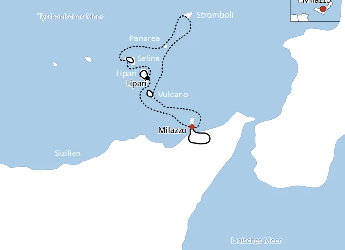 By Bike and Boat from Sicily to the Aeolian Islands