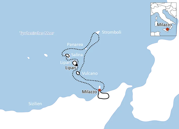 By Bike and Boat from Sicily to the Aeolian Islands
