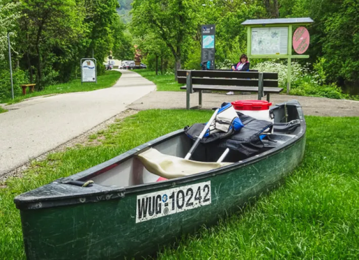 Canoe rest near Pappenheim