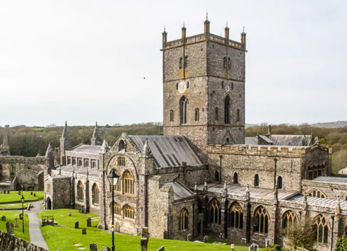 The cathedral in St. David's