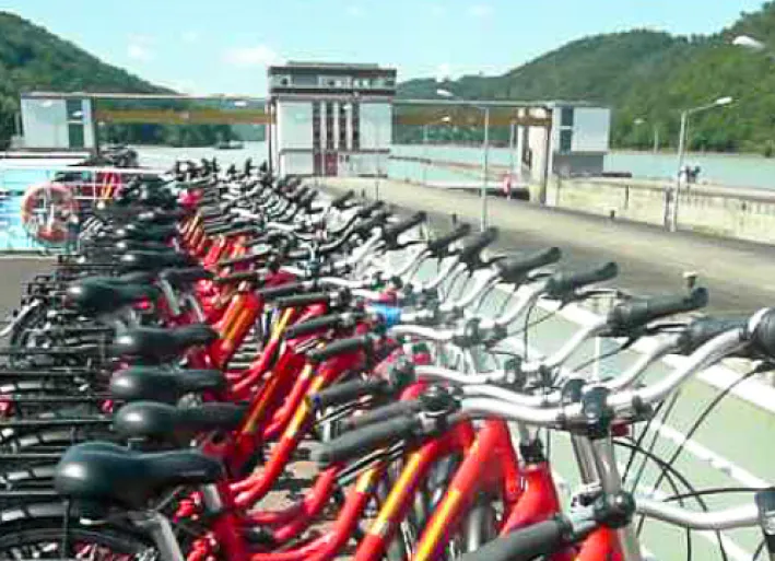 Rental bikes on the MS Normandie