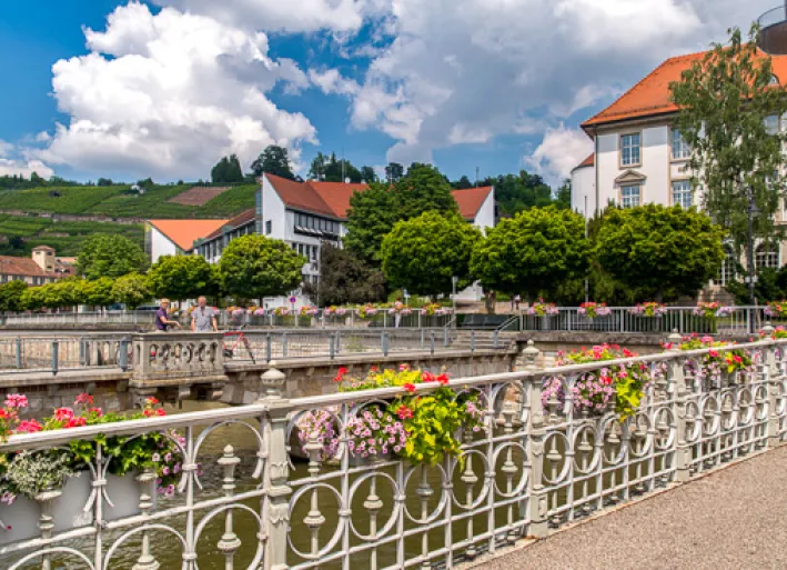 Neckar cycle path, Esslingen