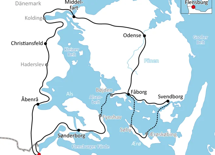 The Baltic Sea Cycle Path in Denmark