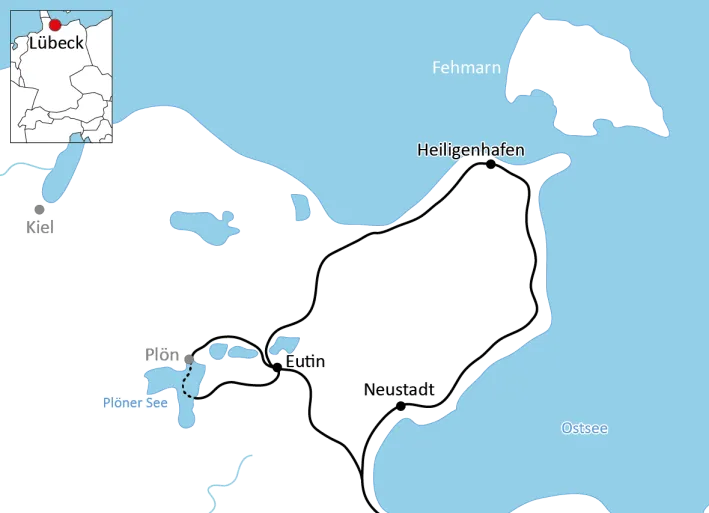 Cycle tour through Holstein Switzerland