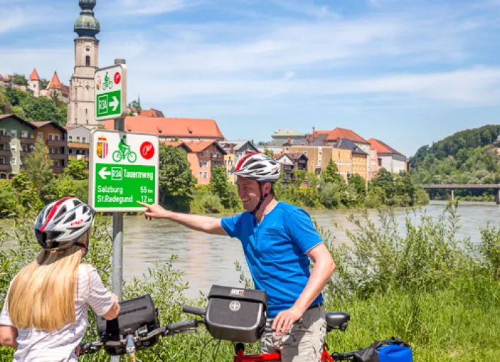 On the Tauern Cycle Route in Burghausen