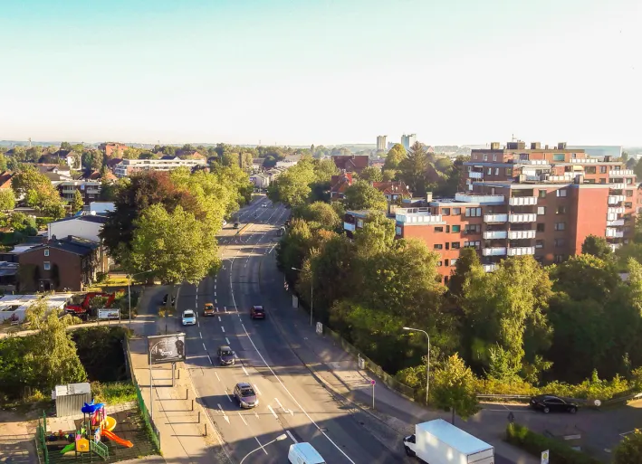 View from the Hotel 4-Jahreszeiten, Lübeck