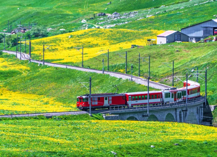 Rhône Cycle Route, Andermatt
