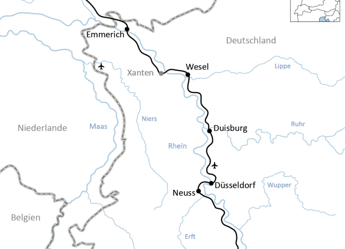 Bike tour along the Rhine from Cologne to Arnhem