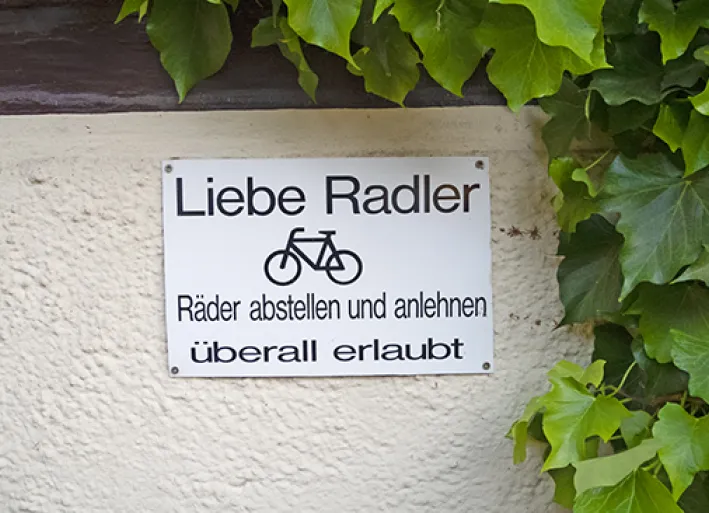 Parking bikes allowed!