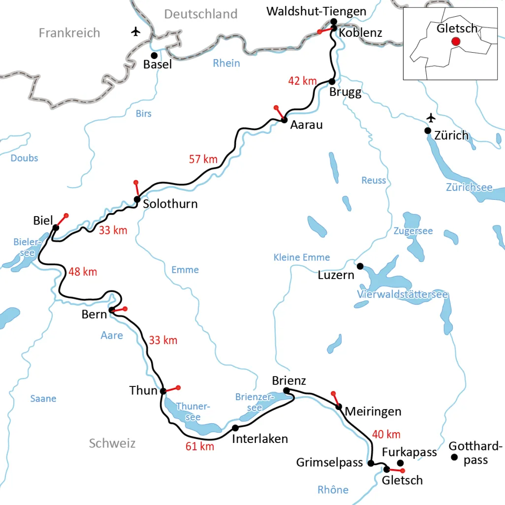 The Aare Cycle Route