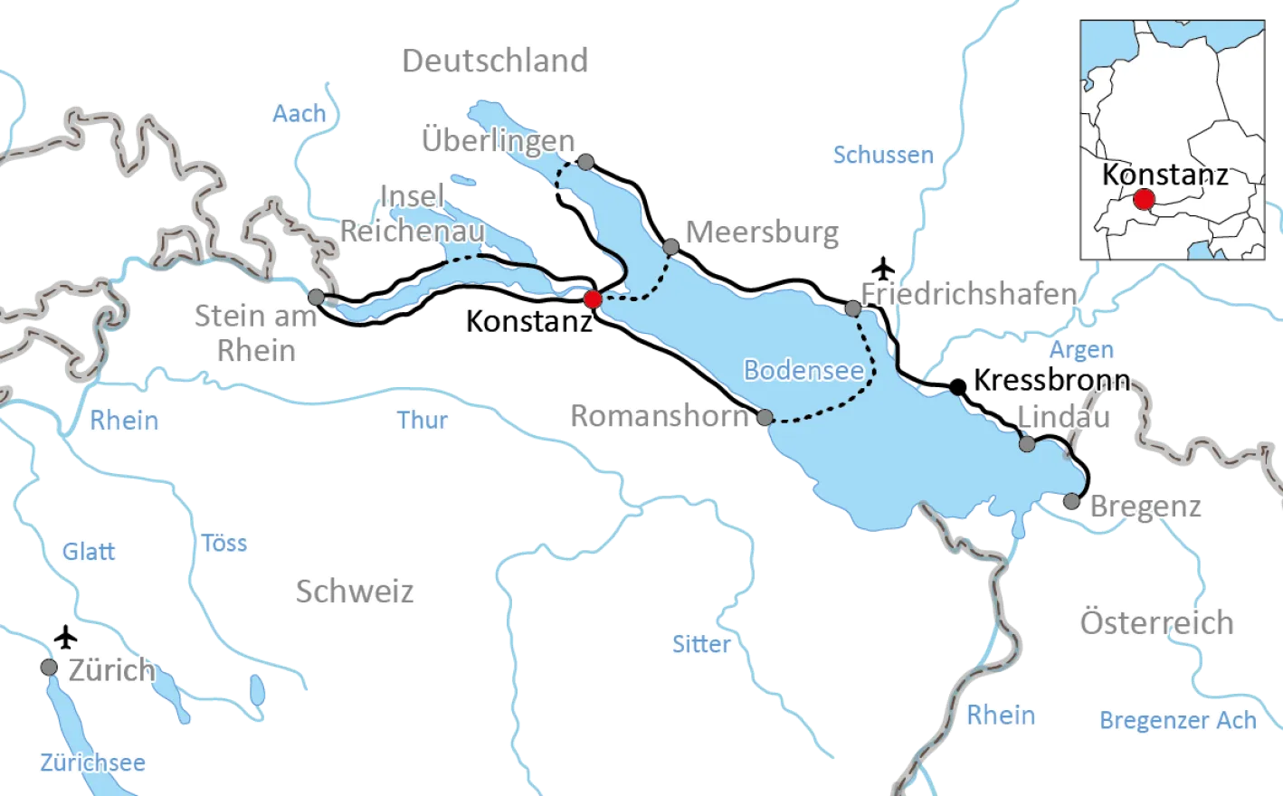 Active Cycling at Lake Constance