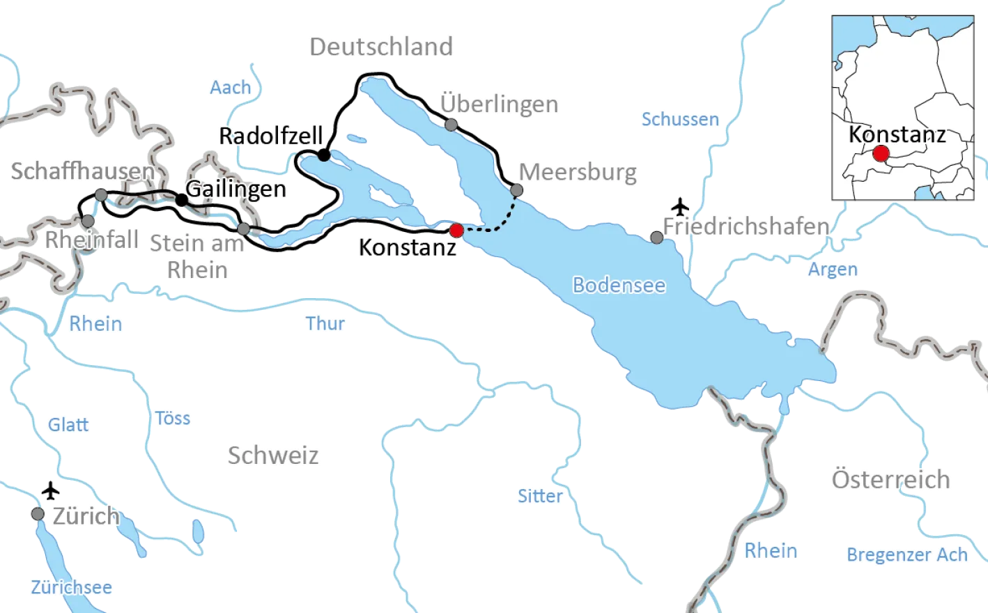 Lower Lake Constance & Rhine Falls