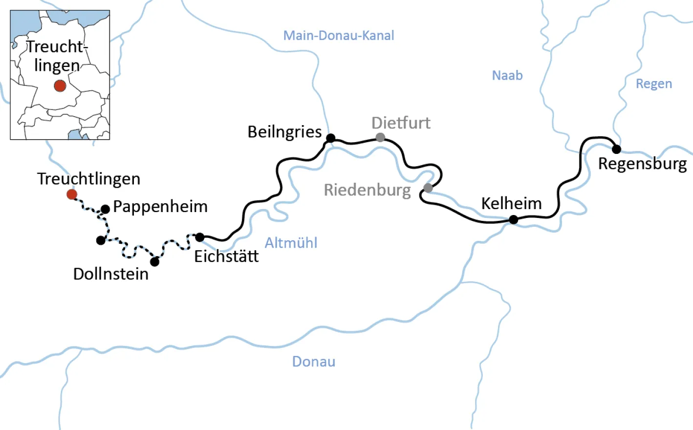 Canoe and Bike Tour on the Altmühl