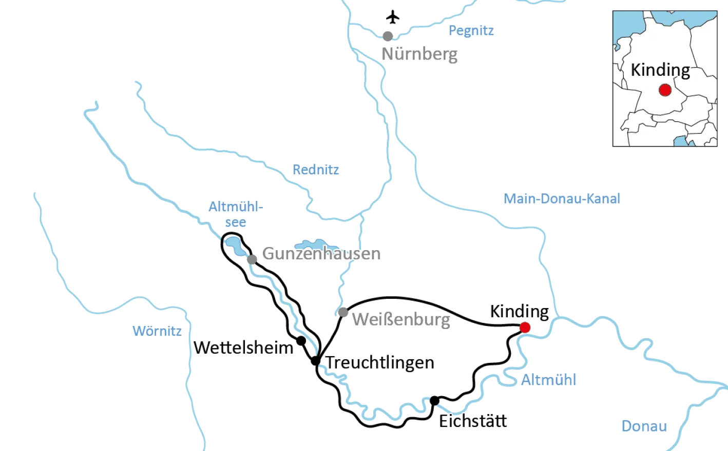 Cycling tour in the Altmühltal Nature Park