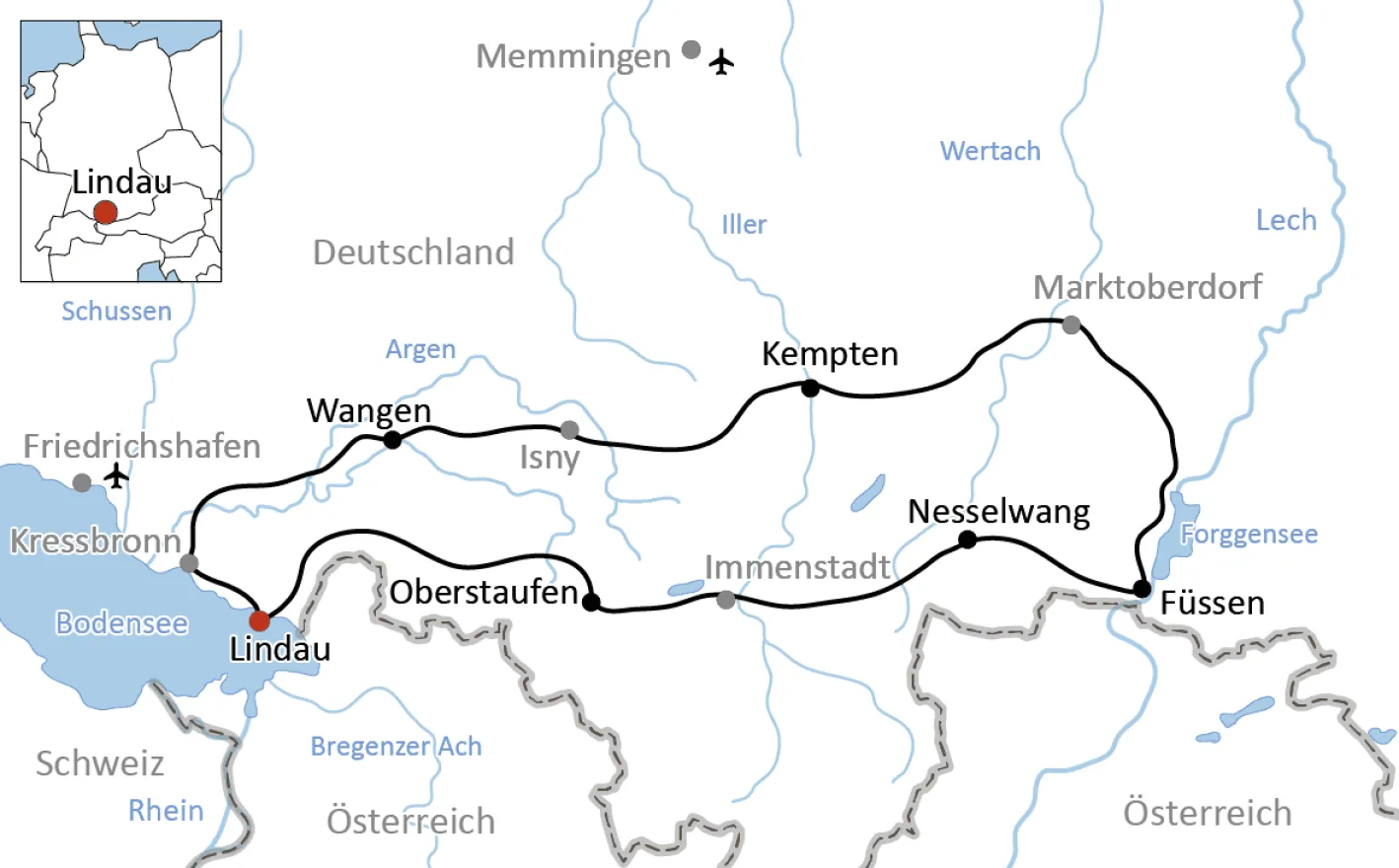 Bike tour through the Allgäu