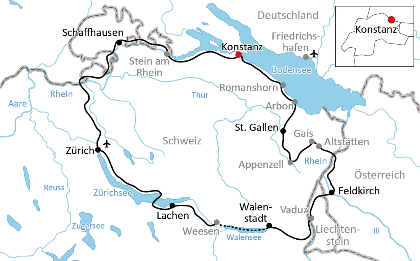 The Swiss Lakes Route