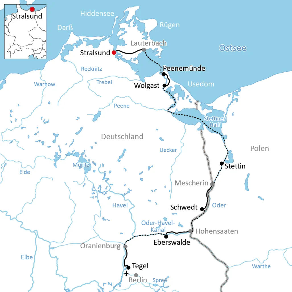By bike and boat to the Baltic Sea