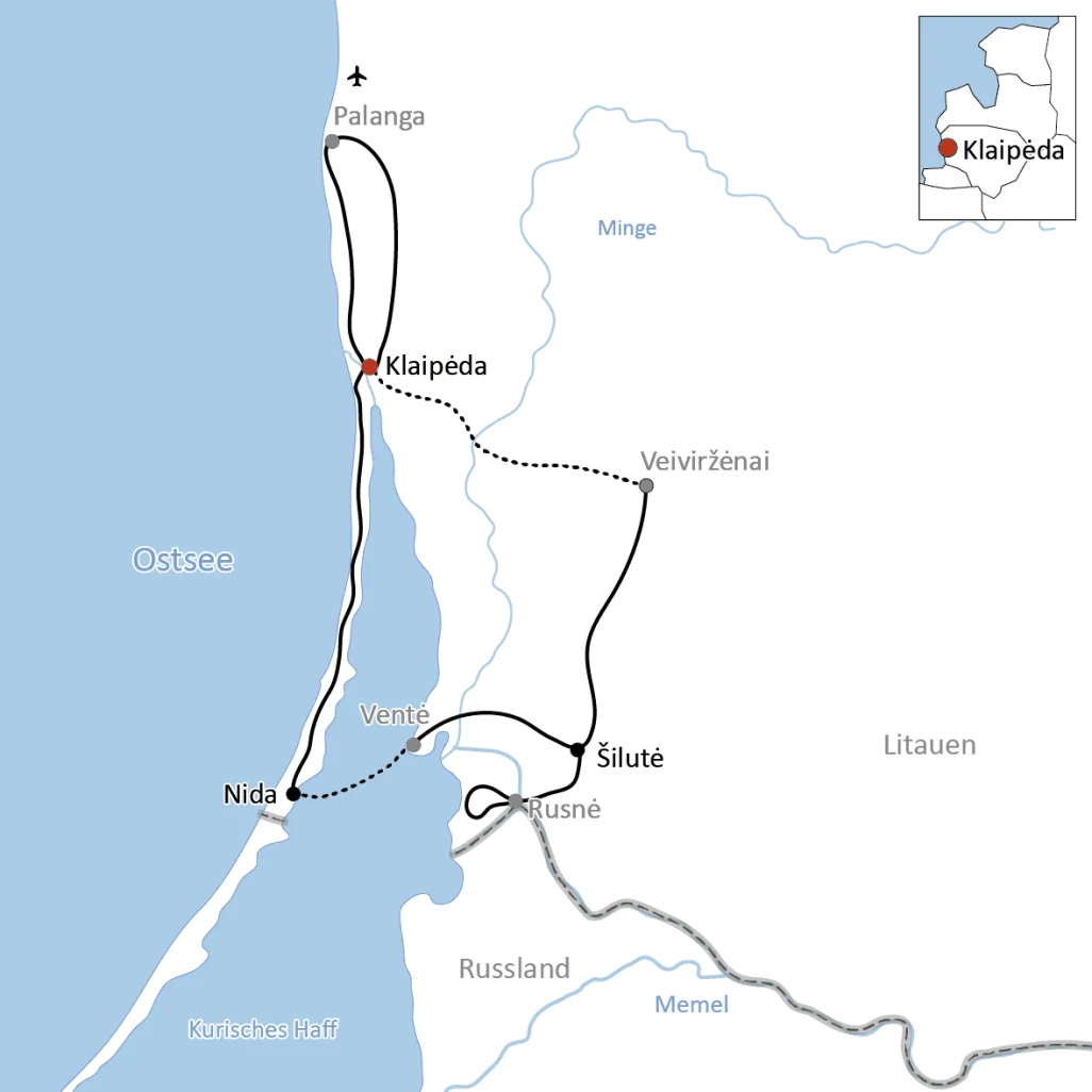 Baltic Sea cycling tour in Lithuania