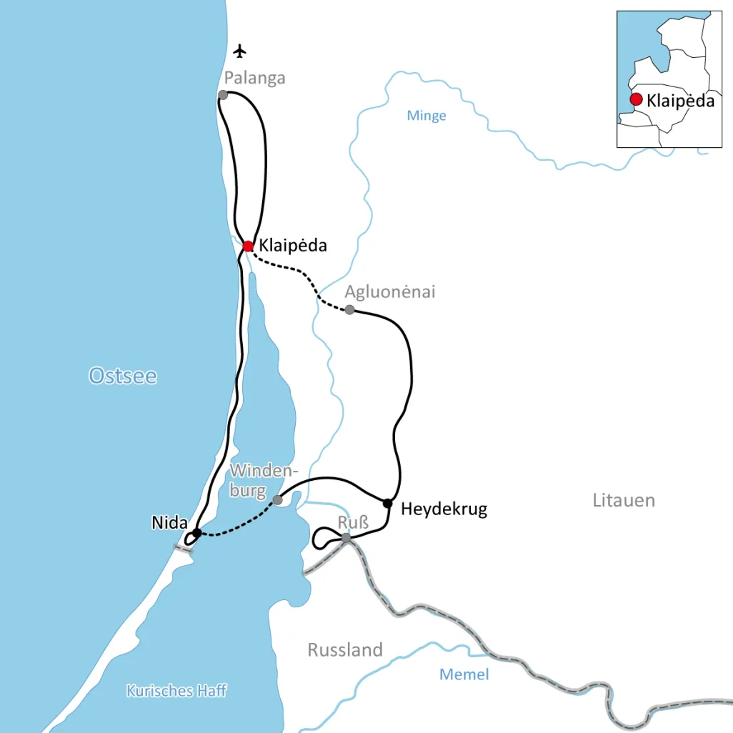 Baltic Sea cycling tour in Lithuania