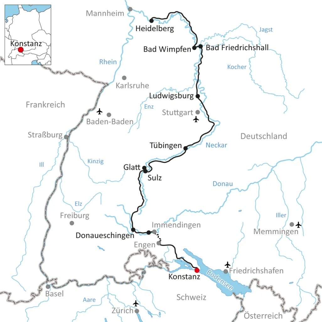 Cycling Tour along the Neckar