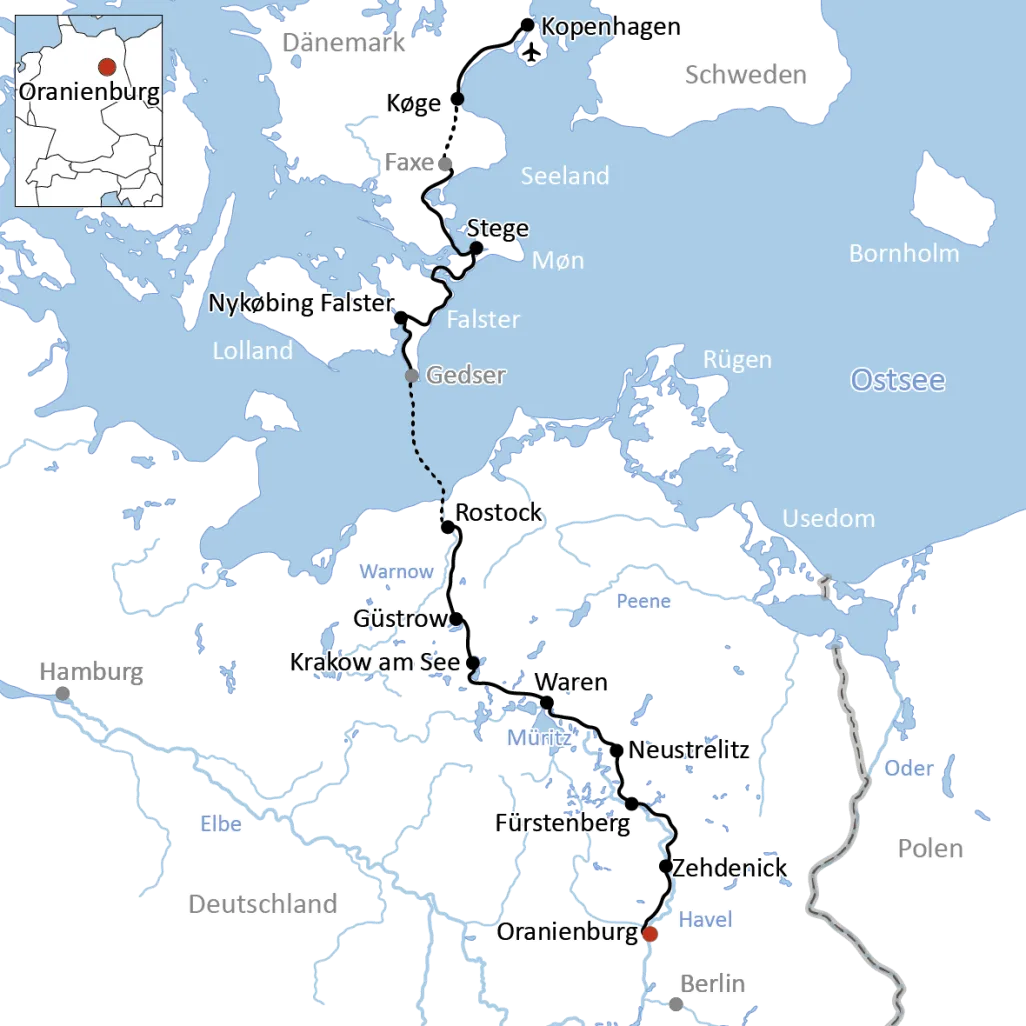 The Berlin-Copenhagen Cycle Route