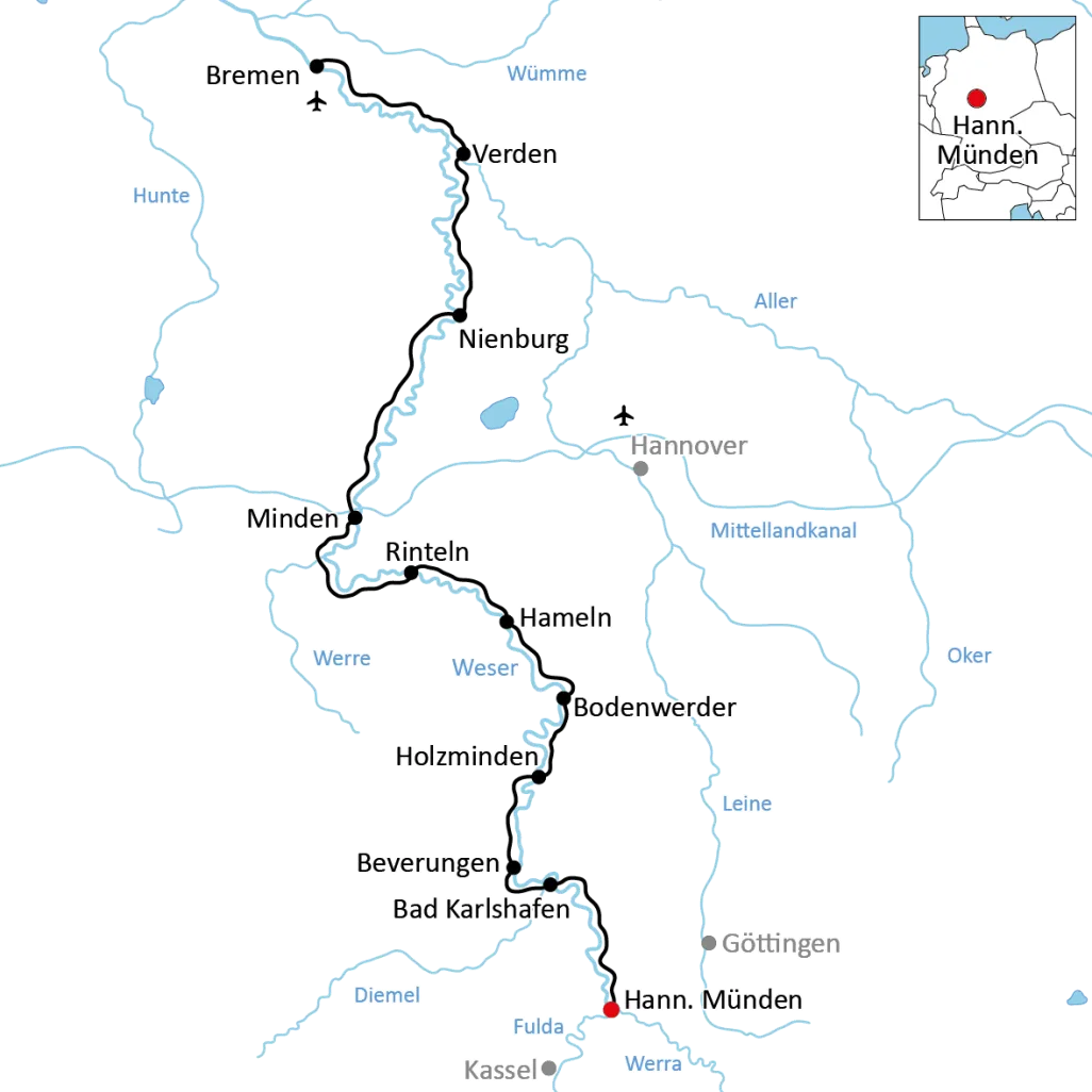 The Weser Cycle Path