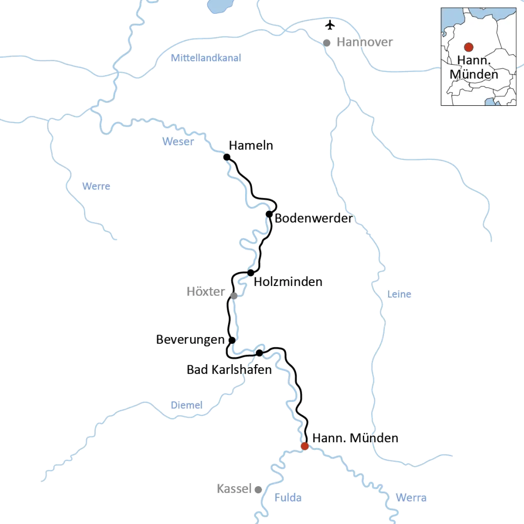 The Weser bike tour