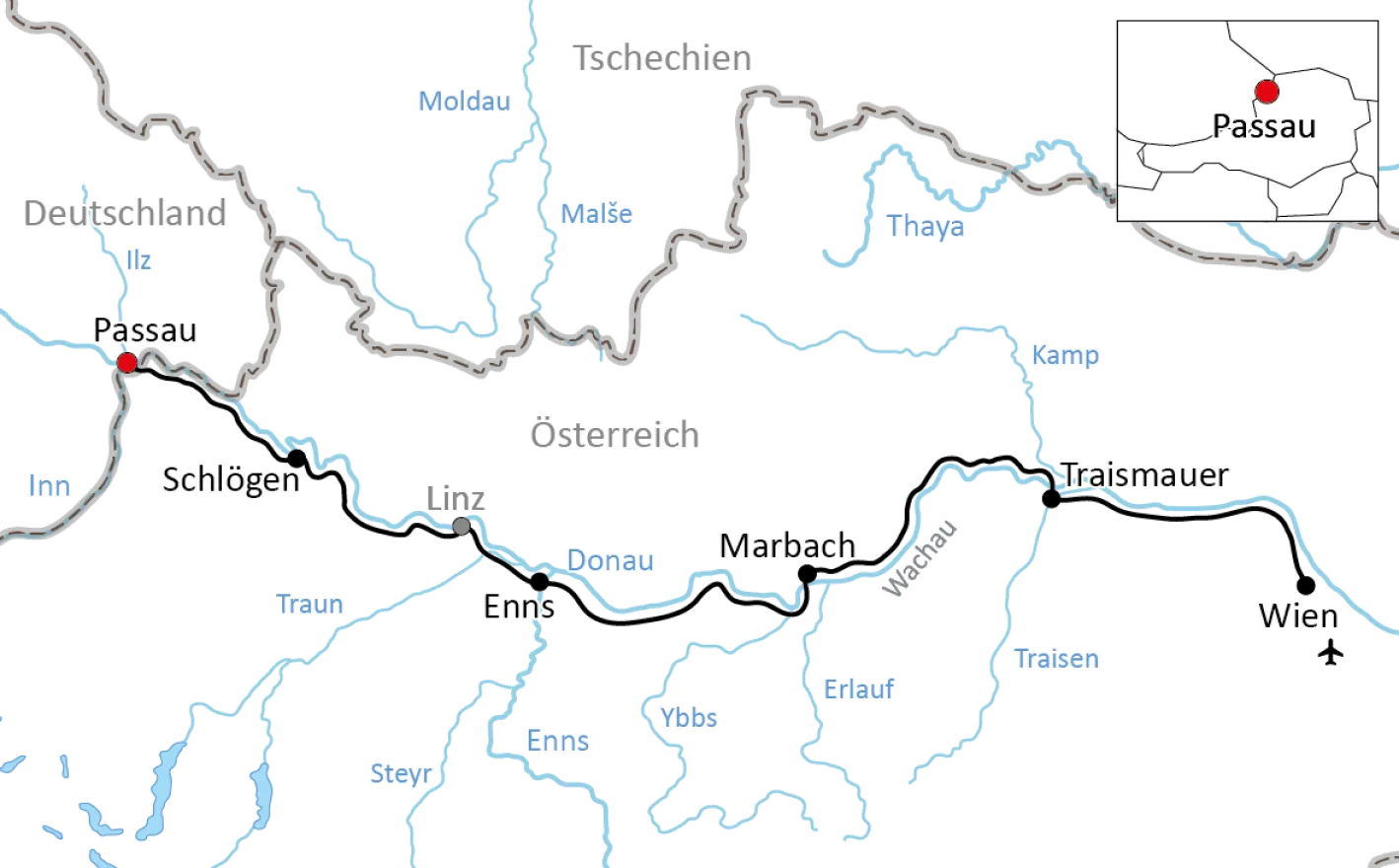 Bike tour from Passau to Vienna