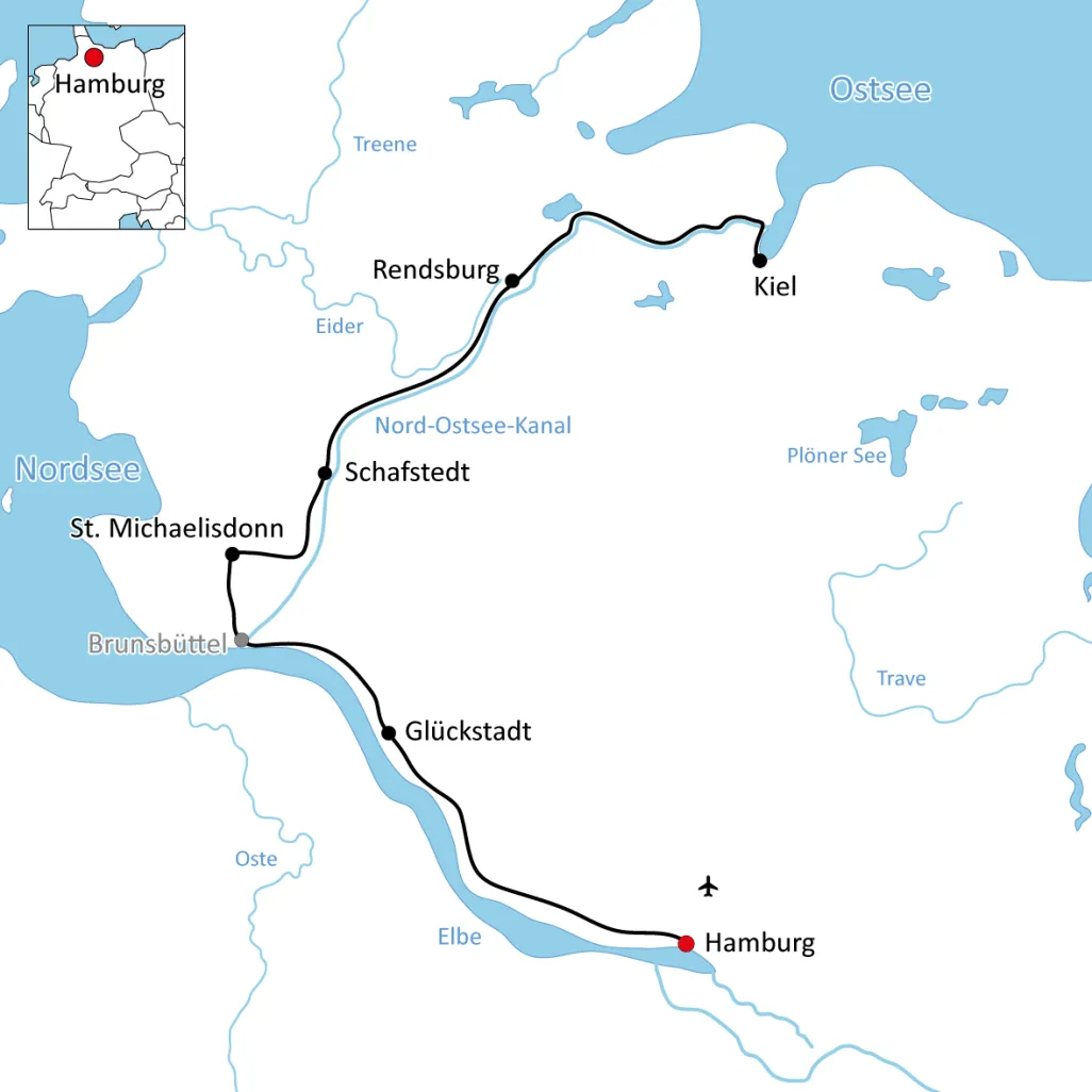Bike tour from Hamburg to Kiel