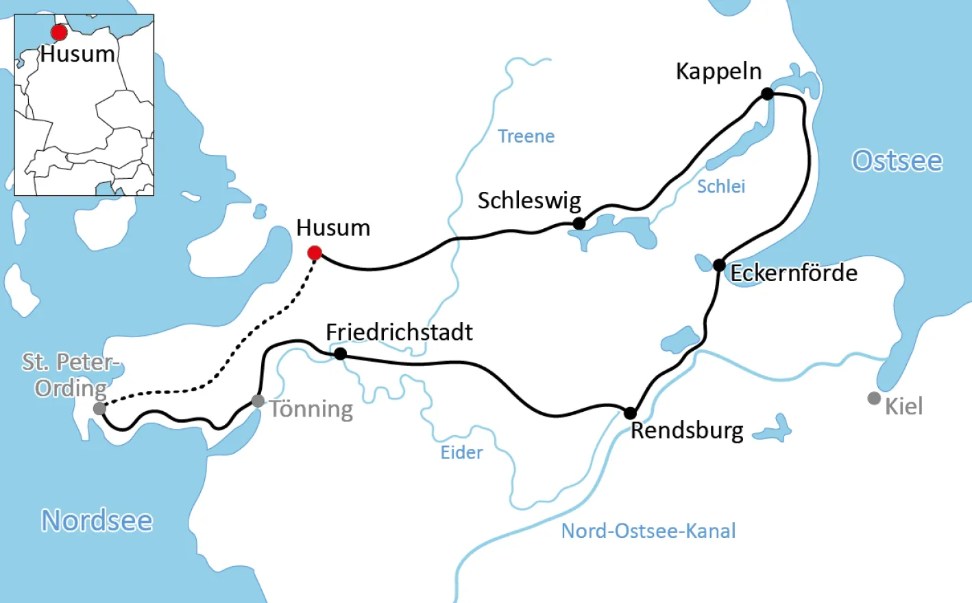 Bike tour through Schleswig