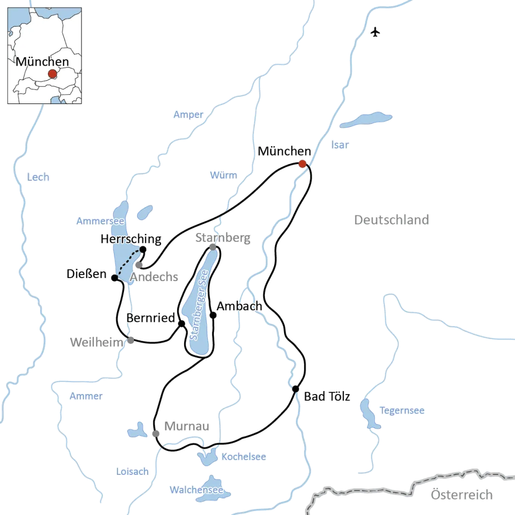 The Munich Lake Tour