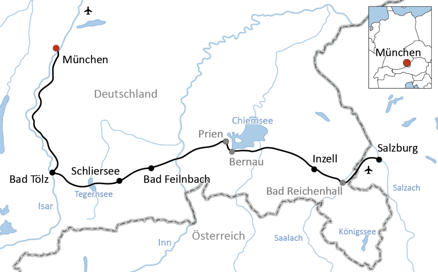 Bike tour from Munich to Salzburg