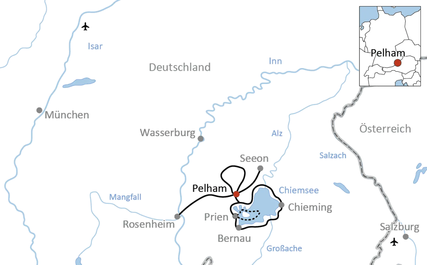 Cycling holiday on Lake Chiemsee