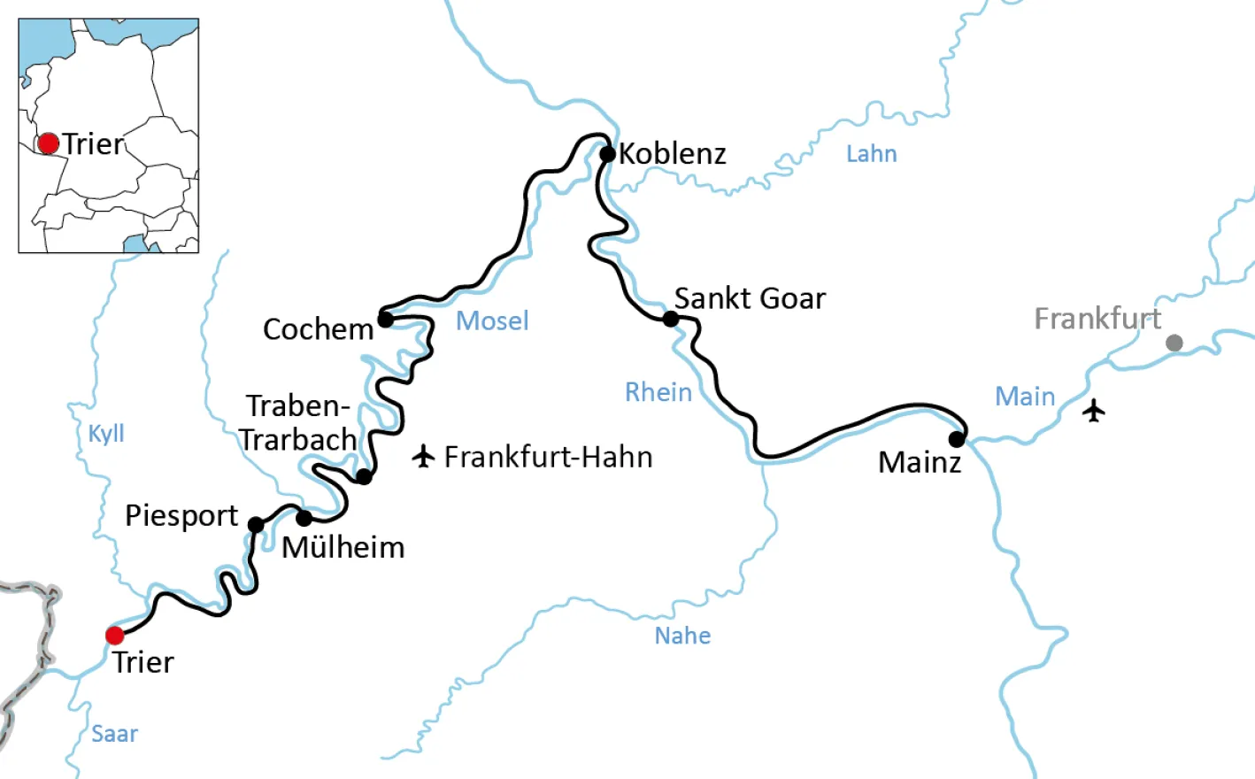 The Moselle-Rhine Cycle Route