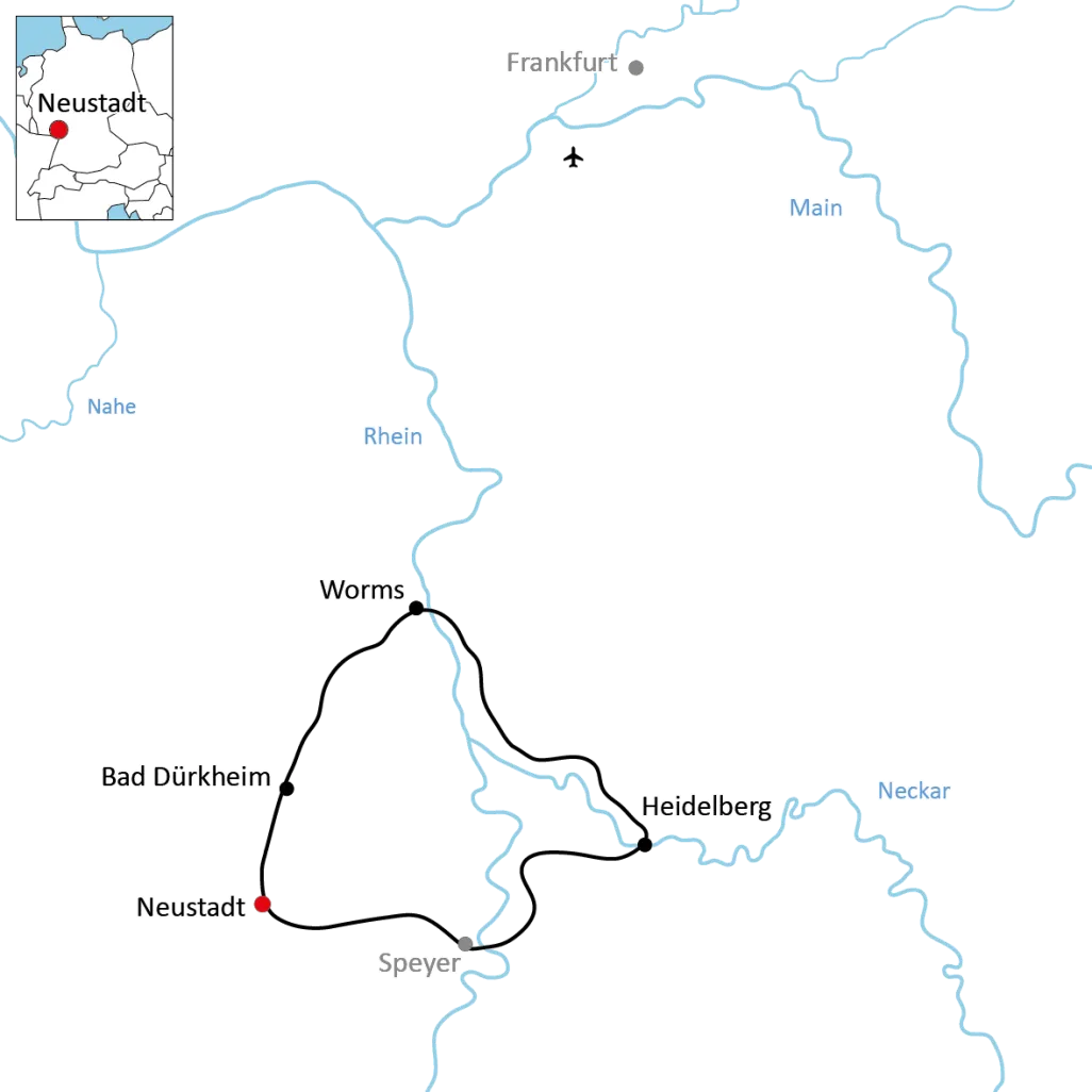 Bike tour along the German Wine Route