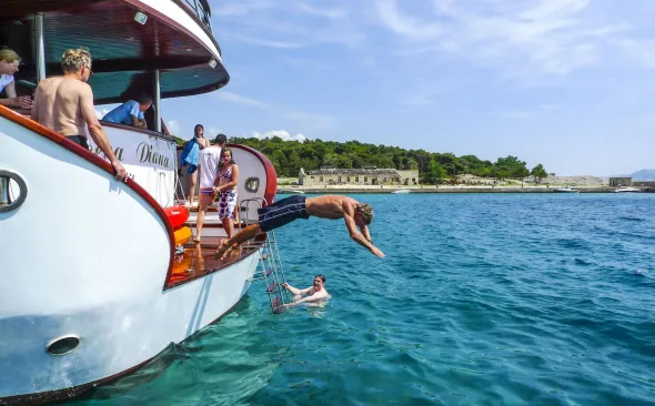 Bathing break in the Kvarner Gulf