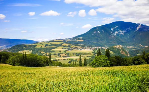 Scenic vier above the Rhône valley
