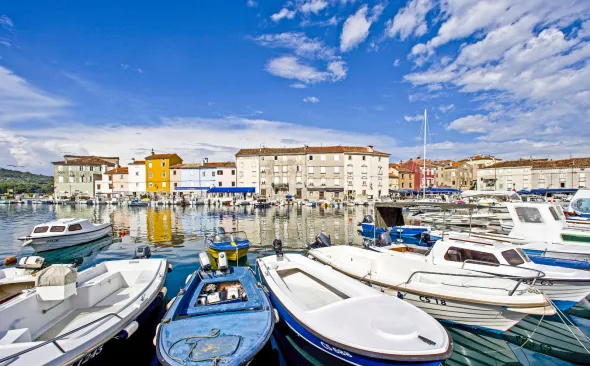 The harbour on Cres