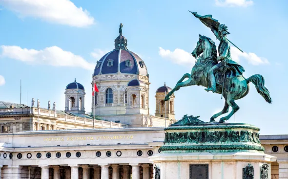 The Hofburg in Vienna, the former residence of the Habsburgs in Vienna