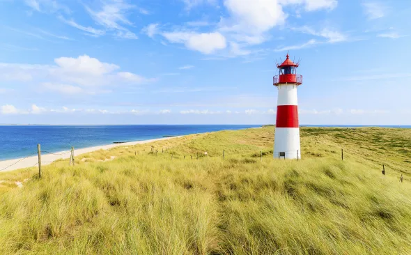 Lighthouse List Ost  on the island of Sylt