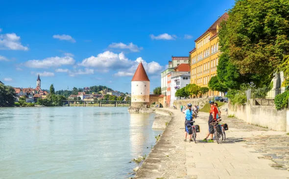 On the banks of the Inn in Passau