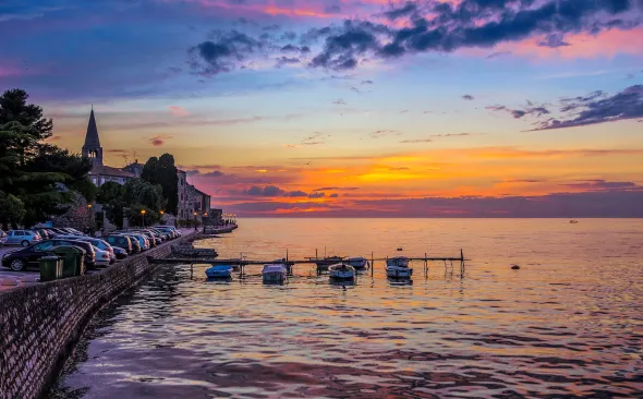 Evening atmosphere in Poreč