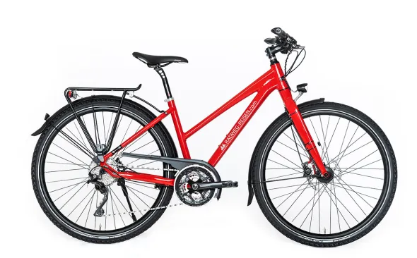 30-gear bike, trapezoidal frame