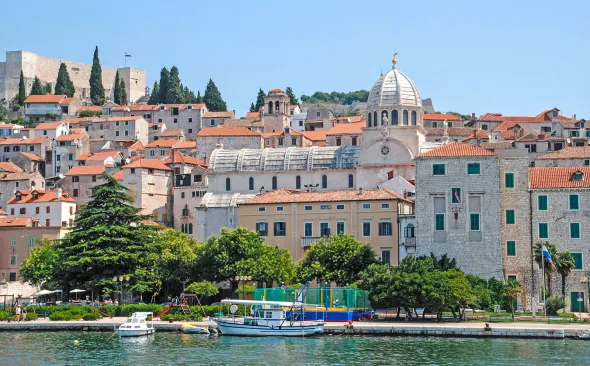 View on the city of Sibenik