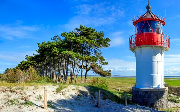 The lighthouse on the Island Hiddensee